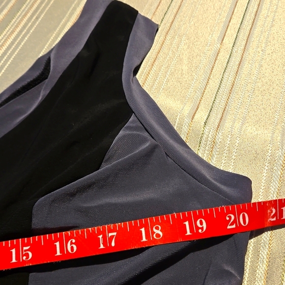 Love Squared Black & Gray Colorblock Sleeveless Tieback Maxi Dress Women size 2X - Picture 9 of 10